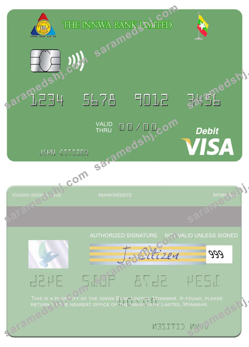 Myanmar Innwa Bank Limited visa debit card